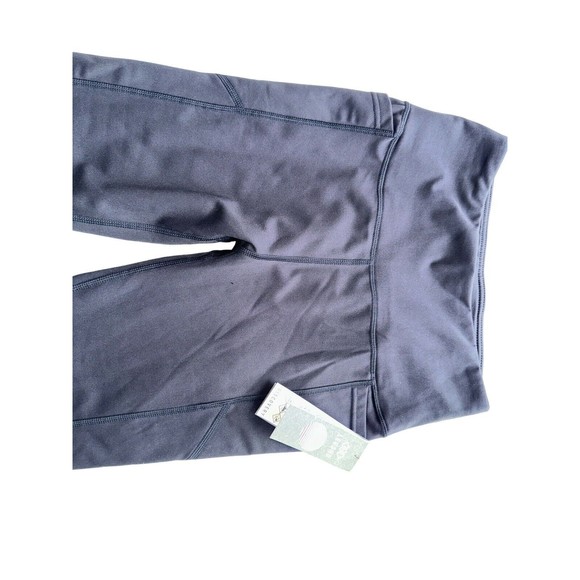 Womens Fleece Lined Leggings Small High Waisted Shaping Leggings Reinforced - Picture 5 of 16